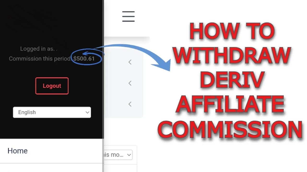How to Withdraw From Deriv Affiliate Account
