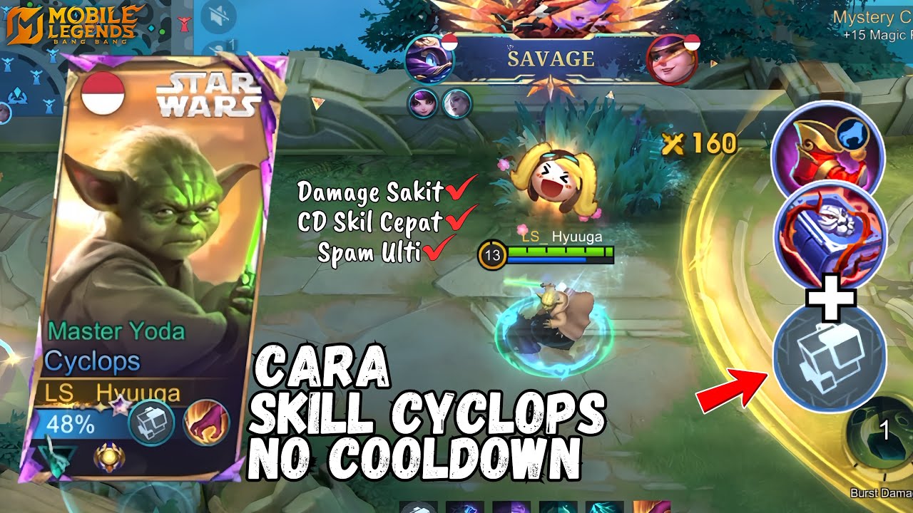 BUILD CYCLOPS NO COOLDOWN?! BISA SPAM ULTI TERUS🔥😱