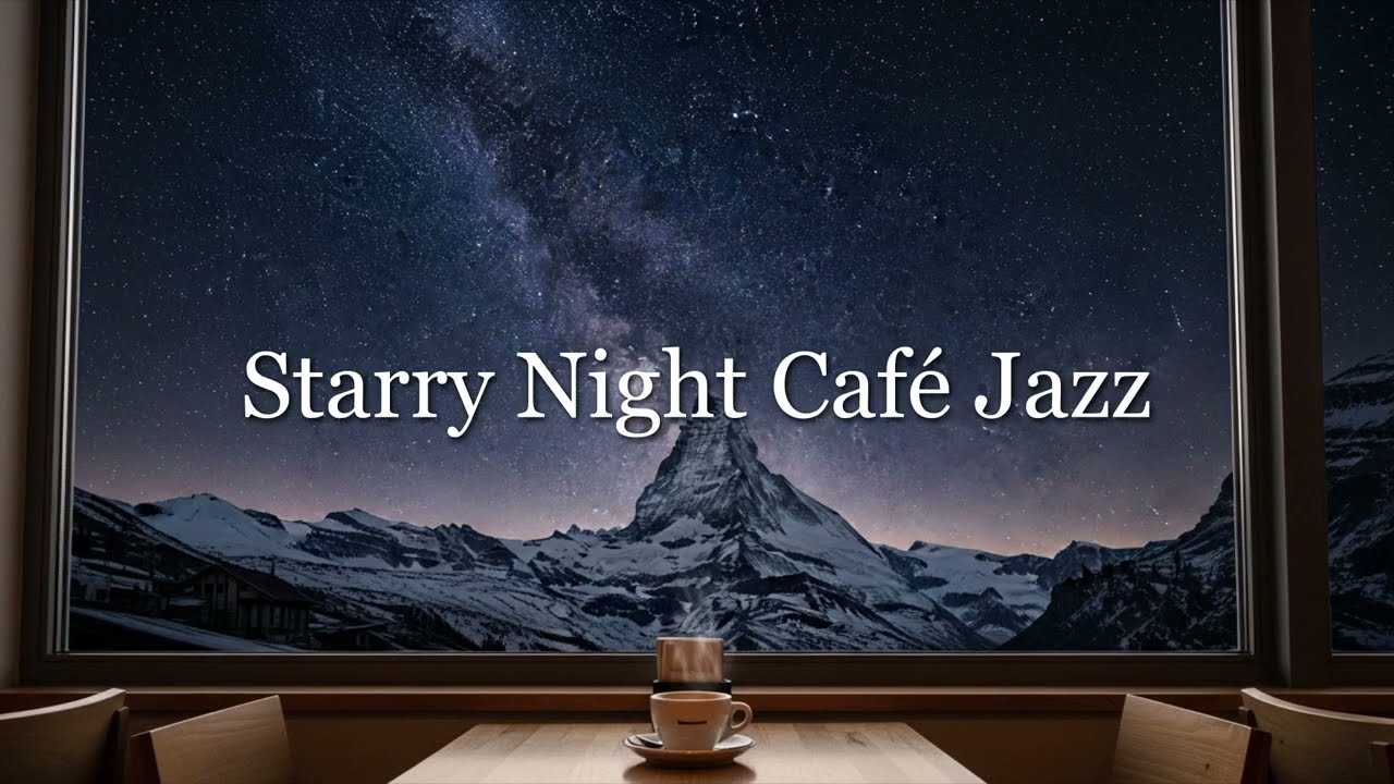 【BGM】Starry Night Café Jazz – Relaxing Midnight Window BGM