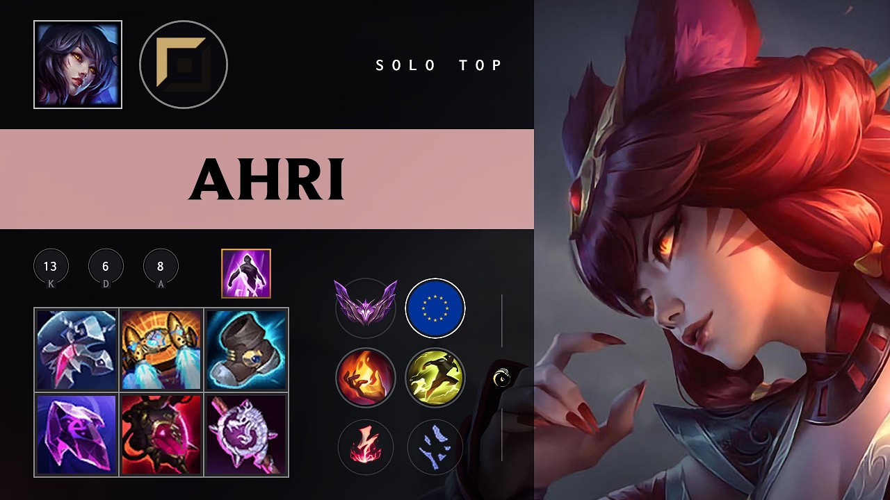 Ahri Top vs Kennen - EUW Master Patch 26.10