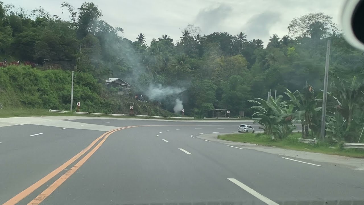 Road from Tagum to Monkayo going to Basañes Highland Garden and Resto