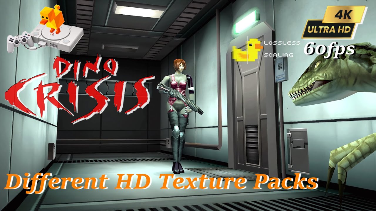 Dino Crisis ~ Different DuckStation HD Texture Patchs 4K Lossless Scaling Frame Gen 60 FPS