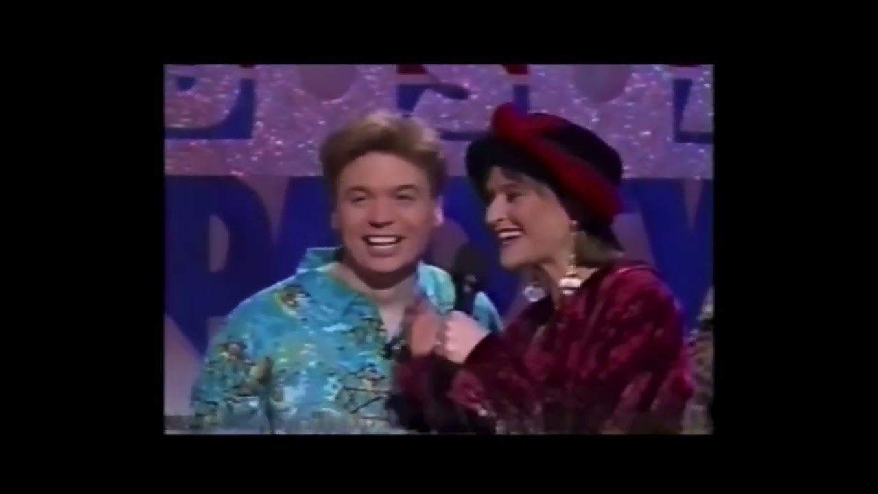 SNL Dance Party USA sketch Dec 1991 host Kevin Bacon ￼w/ Adam Sandler, Chris Farley, Chris Rock..