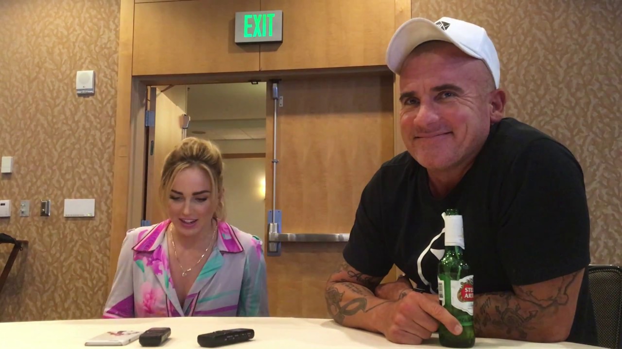 HNS Interviews Dominic Purcell and Caity Lotz from Legends of Tomorrow at Comic Con 2017