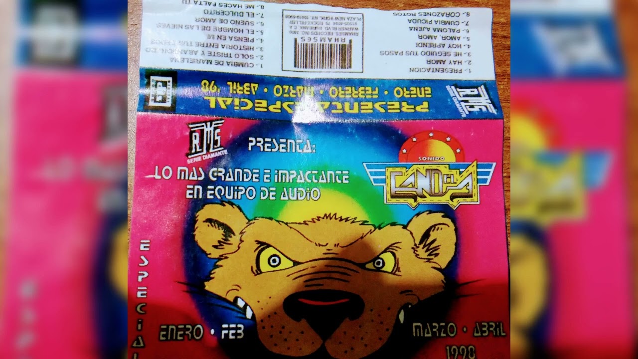 SONIDO EL OSO CANDELA 1998 CASETT . TEMA HAY AMOR . ENERO FEBRERO MARZO Y ABRIL