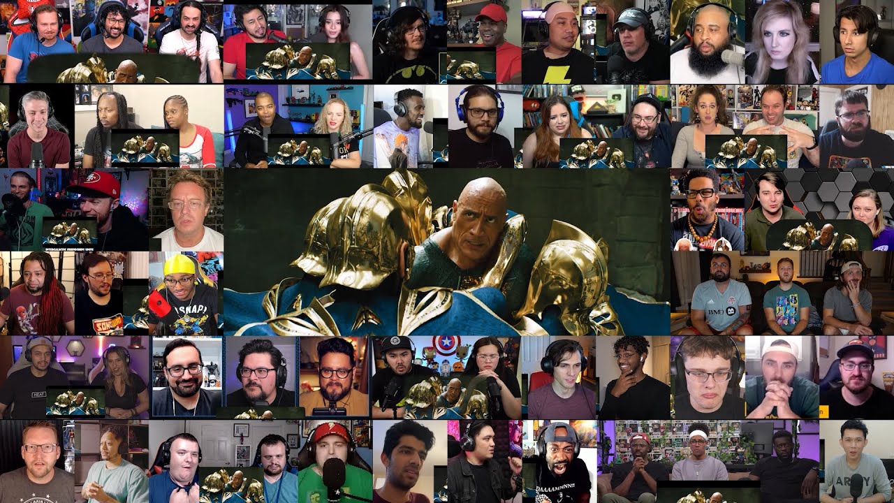 Black Adam Final Trailer 2 Mega Reaction Mashup