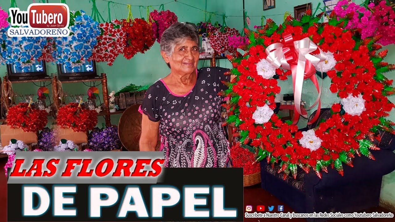Como se elaboran las Flores de Papel para el dia de los muertos Quezaltepeque | El Salvador