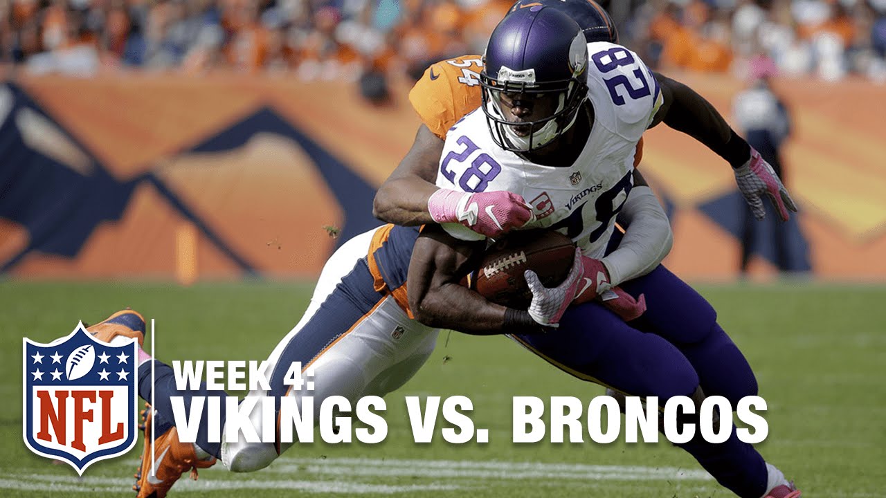Adrian Peterson Explodes for a 48-Yard TD! | Vikings vs. Broncos | NFL