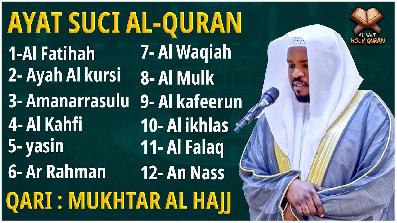 Alquran Dengan Suara Yang Sangat Indah | Alfatiha, Alkahfi,Yasin,Alwaqia, Arrahman,Almulk Almoeathat