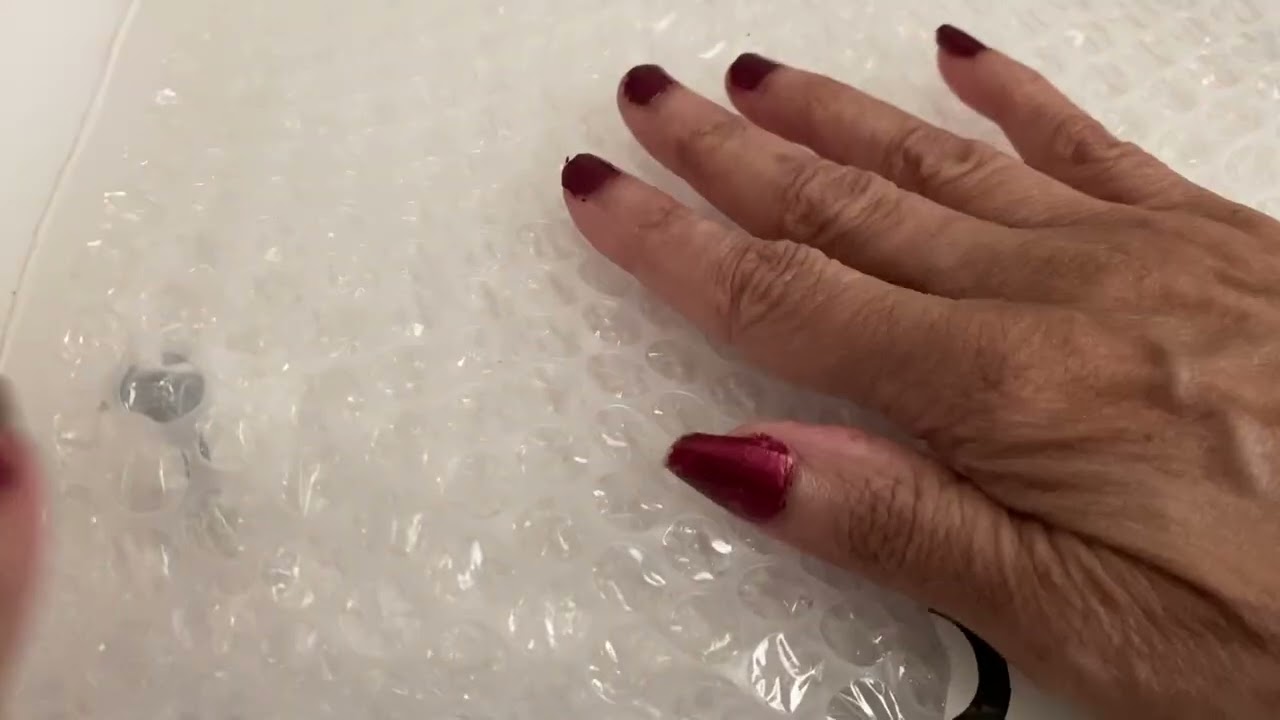 ASMR Crinkles First Bubble Wrap Video Popping No Talking