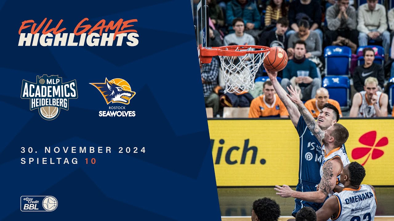 MLP Academics Heidelberg vs. ROSTOCK SEAWOLVES - Full Game Highlights - Spieltag 10, 2024/25