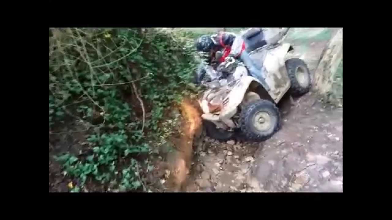 Franchissement + Bourbier en quad kymco 300 mxu