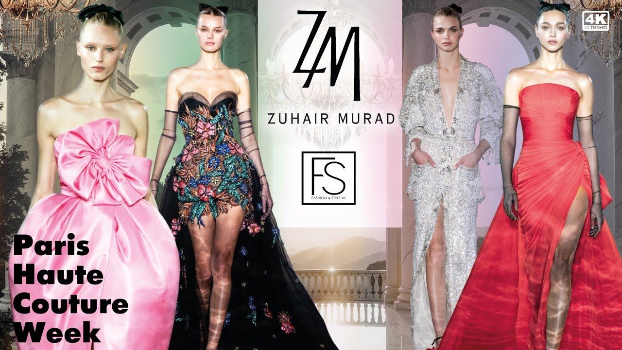 ZUHAIR MURAD COUTURE SS 25 Paris Couture Fashion Week 4K Tami Williams, Lindsey Wixson