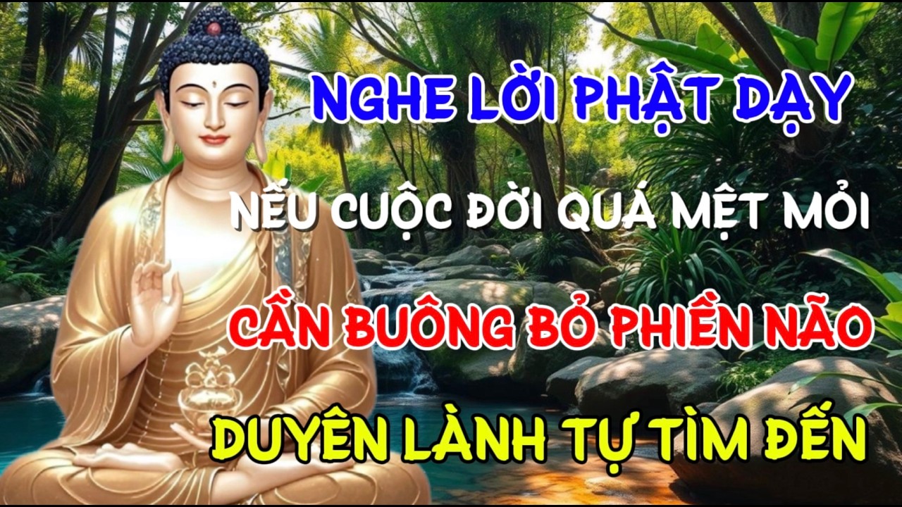PHẬT DẠY- ĐỜI QUÁ MỆT MỎI CẦN BUÔNG BỎ PHIỀN NÃO , DUYÊN LÀNH TỰ TÌM ĐẾN | Linh Ứng Phật Duyên audio