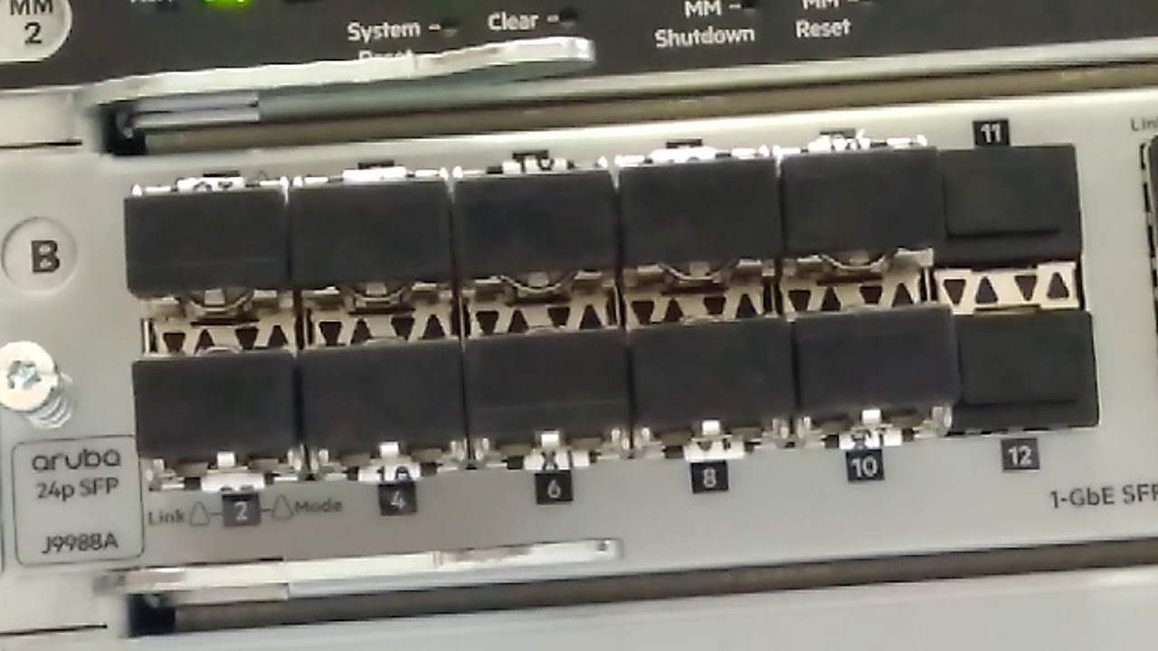 Aruba 5406r zl2 + Aruba 24 SFP + 10 GBIC 100FX J9054C