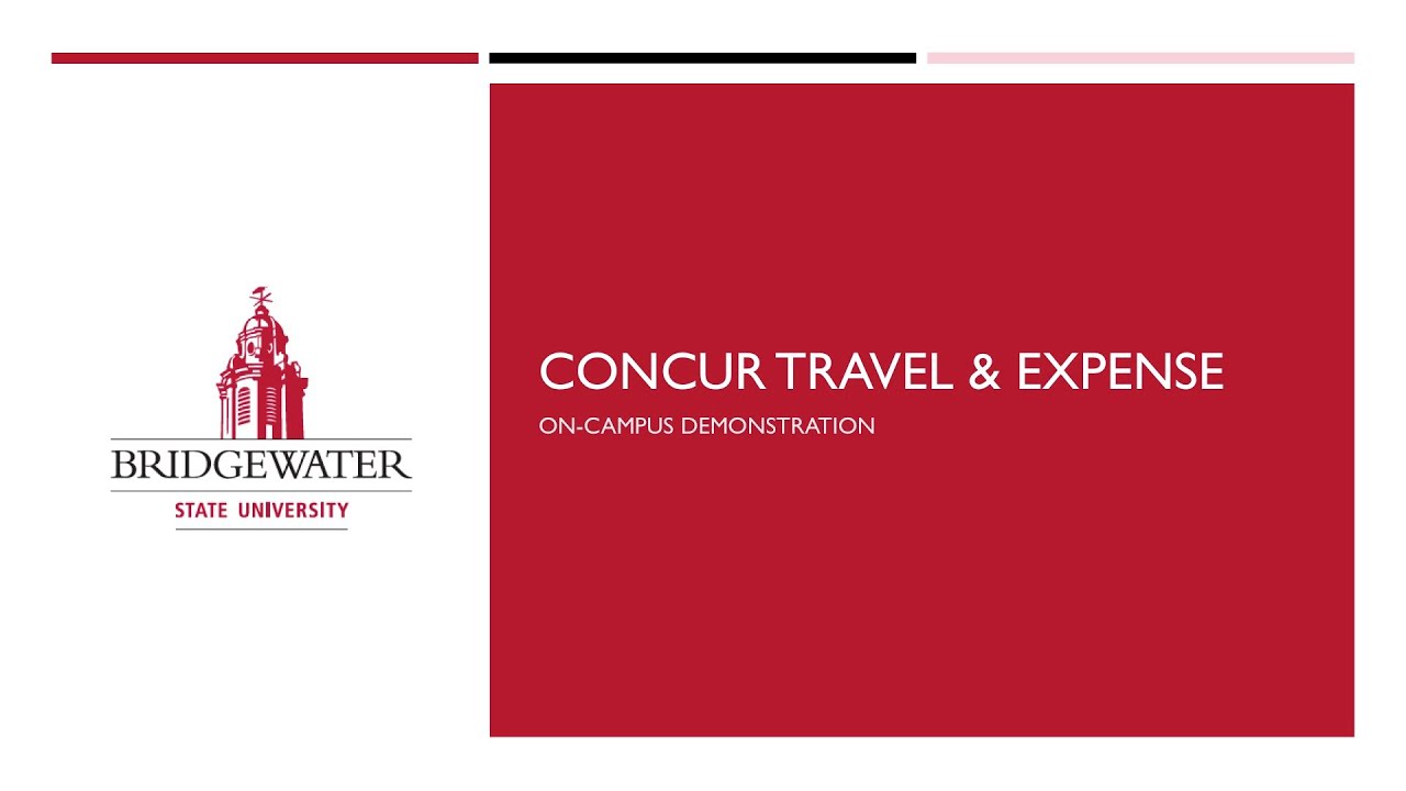 Travel and Expense Management | Bridgewater State University