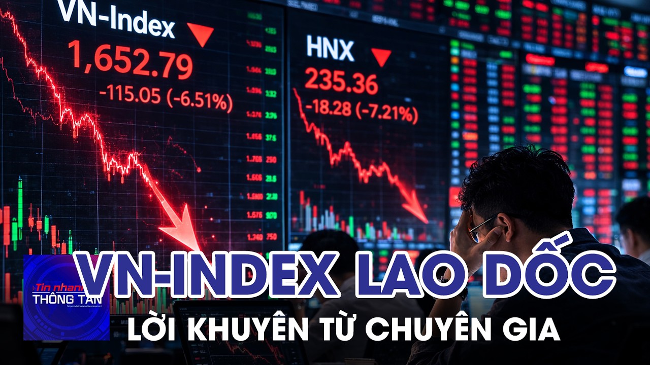 VN-INDEX bốc hơi hơn 115 điểm và lời khuyên từ chuyên gia | Tin nhanh Thông tấn