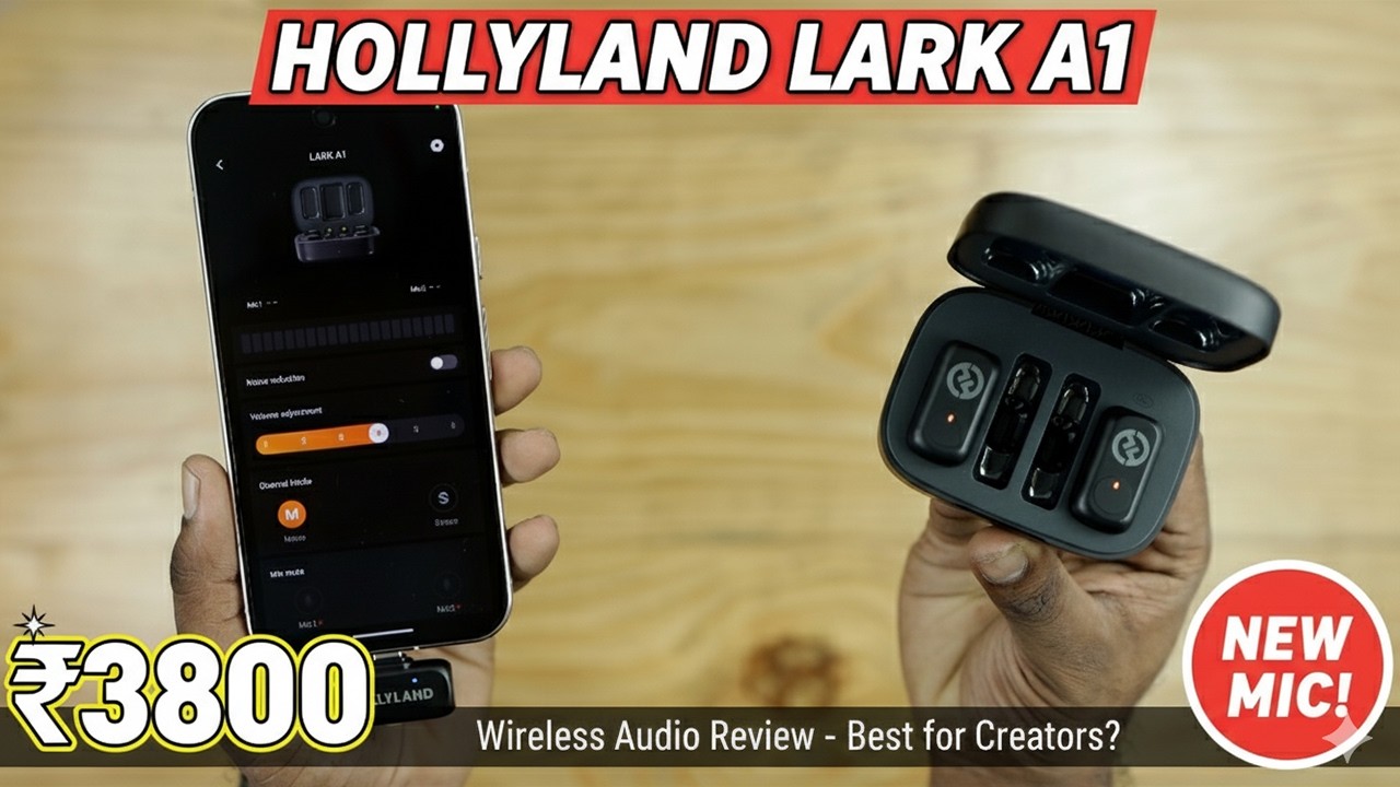 HollyLand Lark A1 Budget Wireless Mic For 3,800₹ | Combo Version