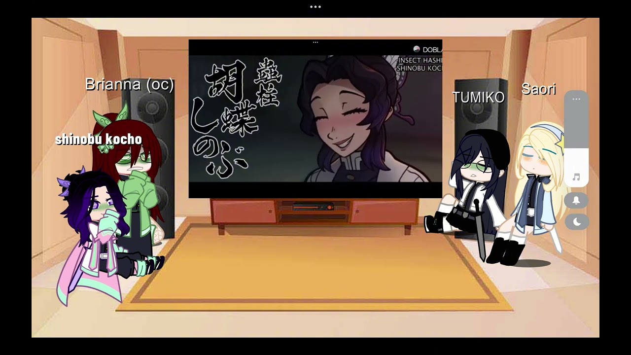 mis personajes reaccionan a la animación de los pilares💀( créditos al creador)👍