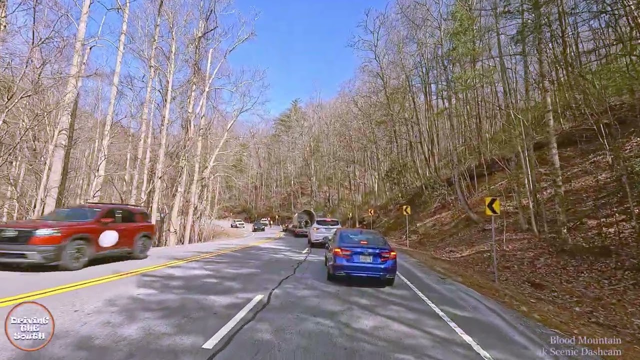 50 Minute Mountain | Part 2 | Blood Mountain | With Music & Car Sound | 4k Dashcam