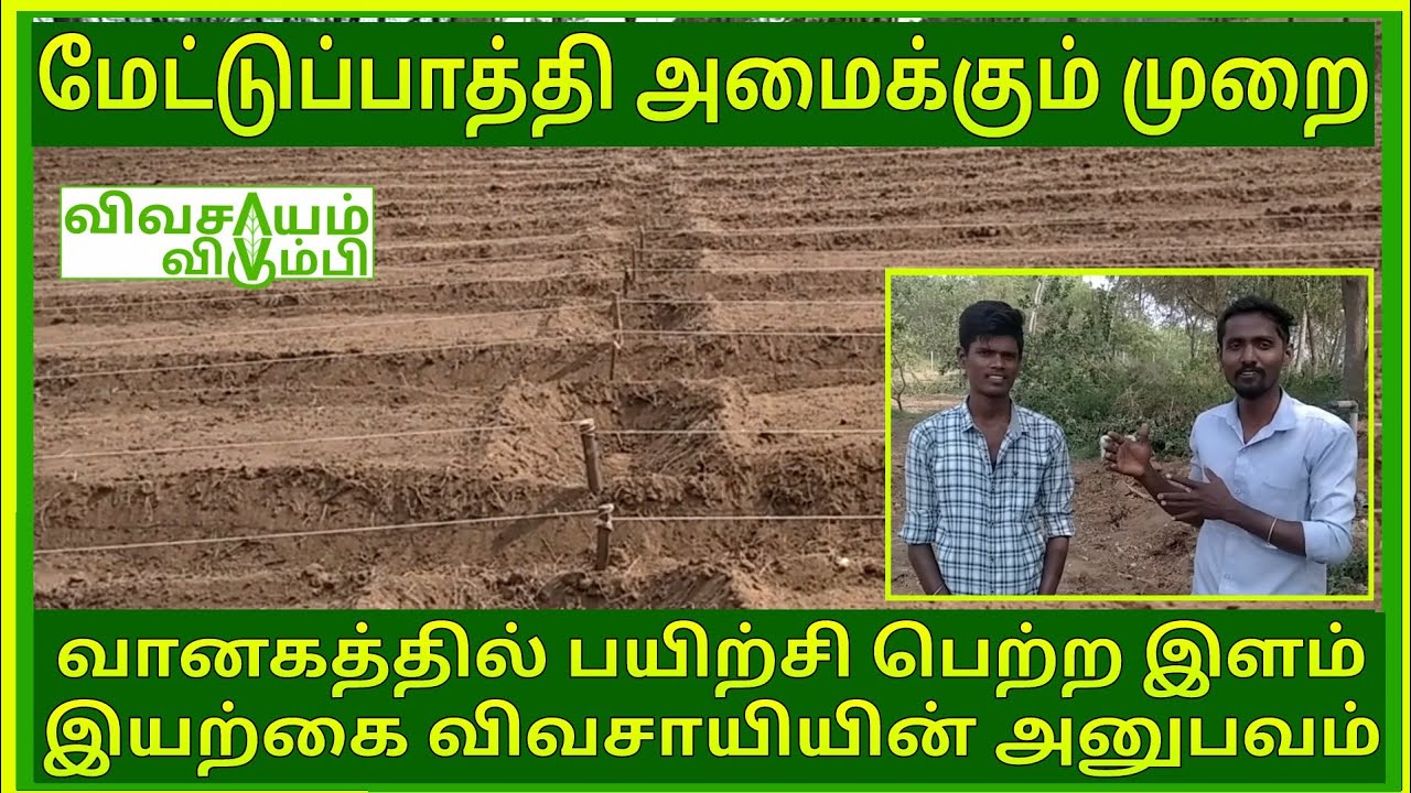 மேட்டுப்பாத்தி அமைக்கும் முறை | இயற்கை விவசாயம் | விவசாயம் விரும்பி