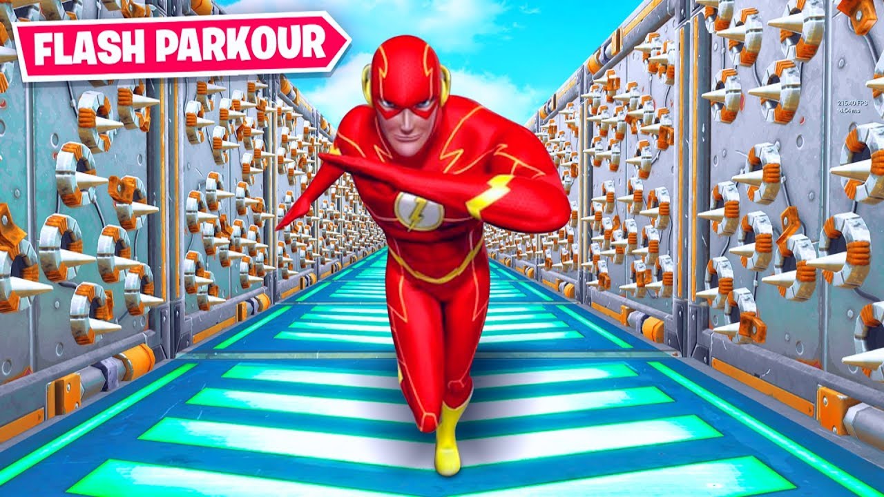 100 Level FLASH Deathrun in Fortnite Creative (Speed Parkour)