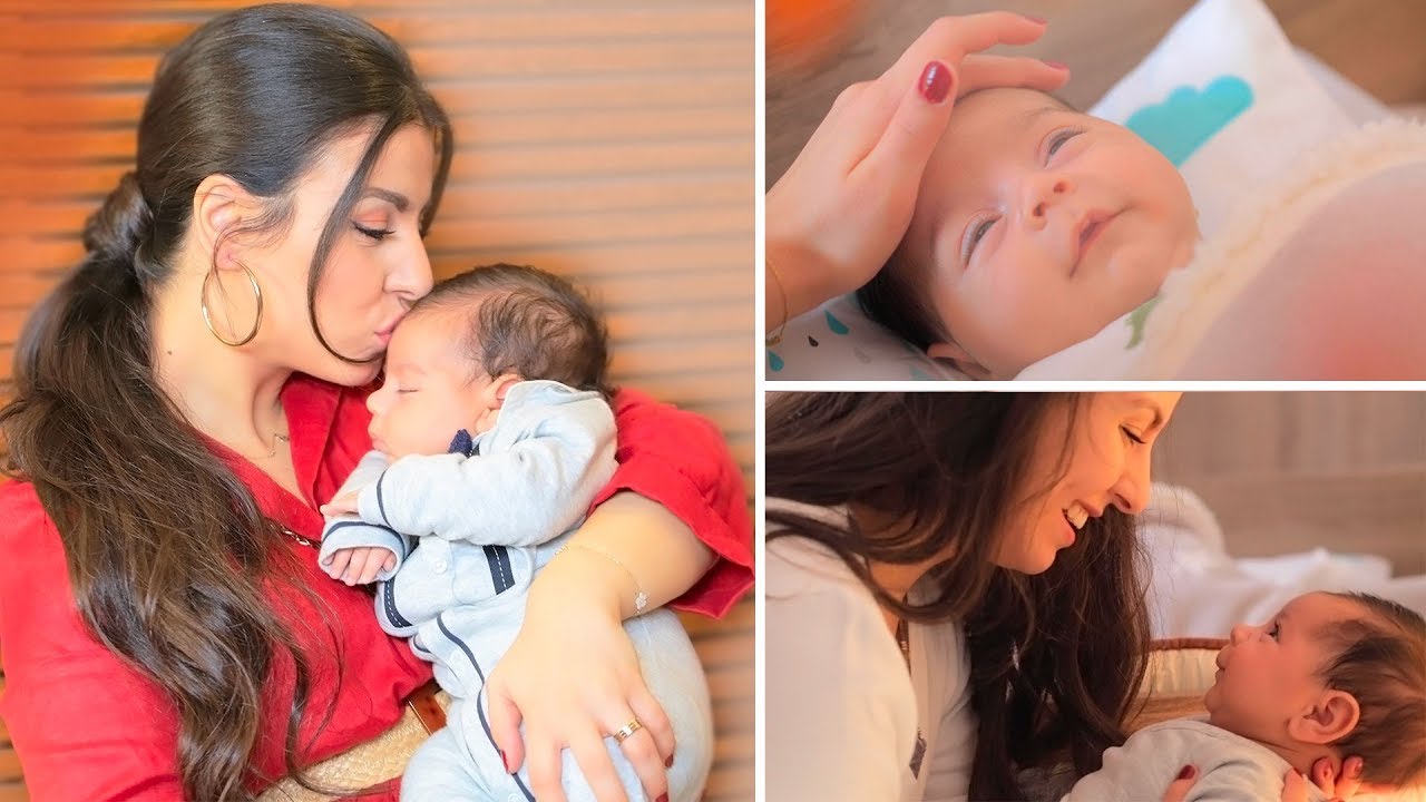 كيف أقضي يومي مع ابني مايكل | طريقتي لترطيب وتقشير البشرة بعد الولادة 😍❤