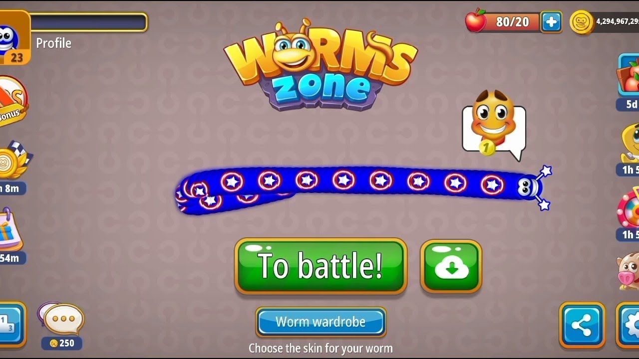 🐛Worms Zone io Biggest Snake New Record 2025 🐍 | Saamp Wala Game🎮 New World Record