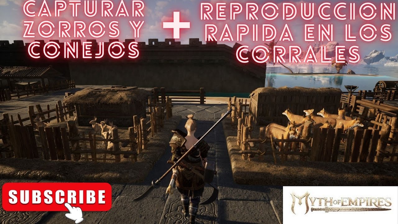 Myth of Empires Capturar Conejos/Zorros + propagación rápida en los cercados!
