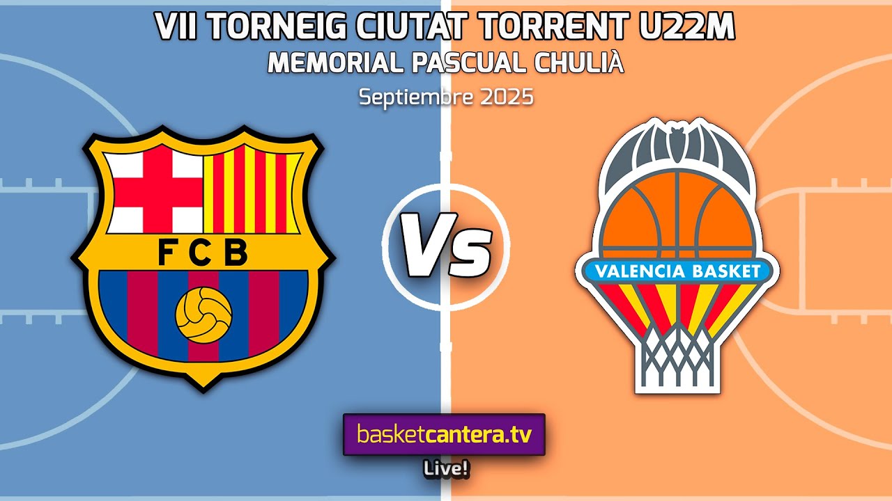 U22. FC BARCELONA vs VALENCIA BASKET .- Torneo Internacional Sub-22 Torrent 2025