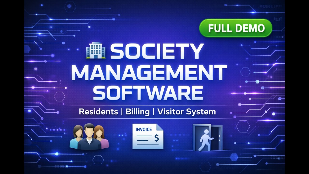 Smart Society Management Software | Apartment & Housing Society Automation System 🏢🚀