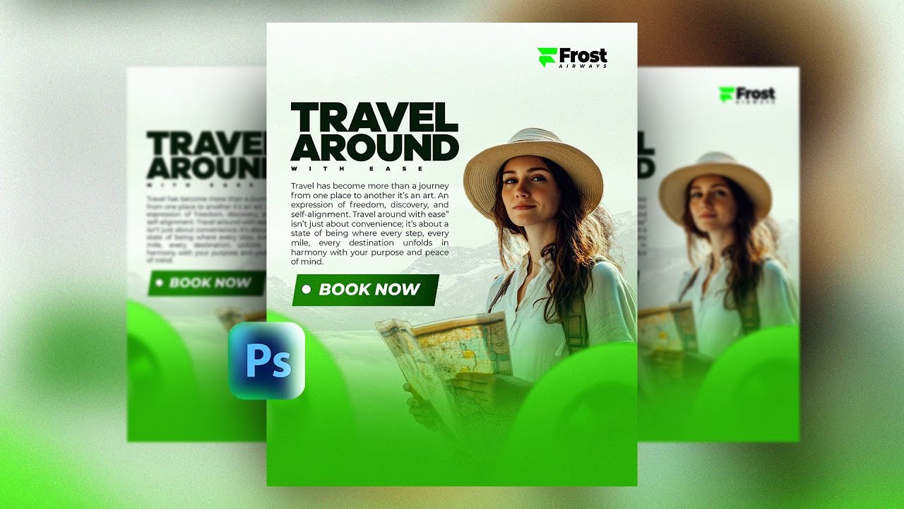 Как создать флаер туристического агентства в Photoshop