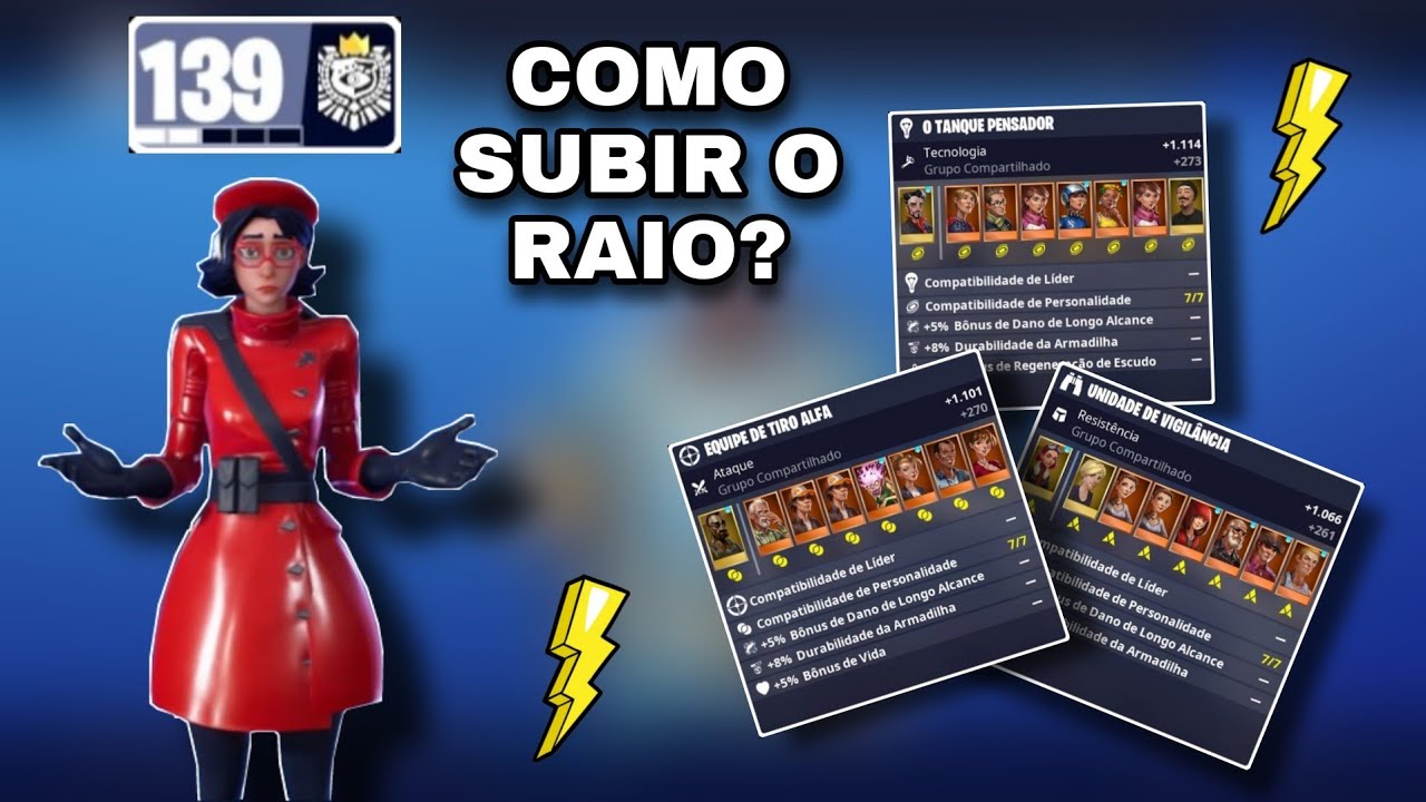 COMO SUBIR O RAIO/PODER NO SALVE O MUNDO?
