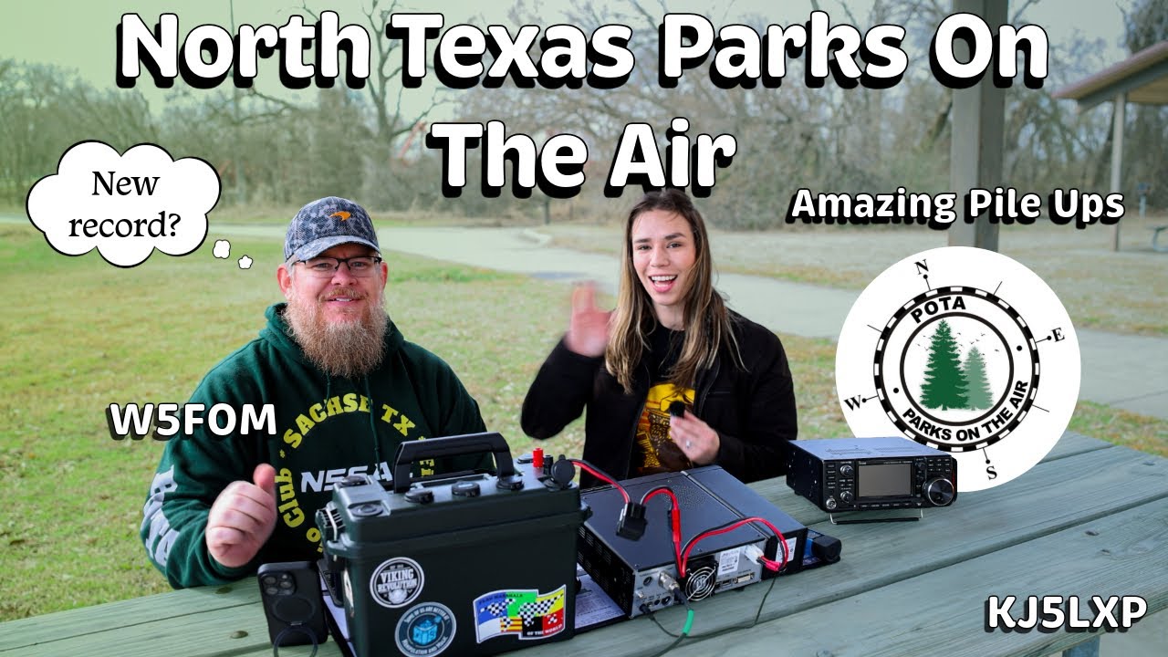 Texas POTA at Lake Ray Roberts | New Record & Huge Pileups