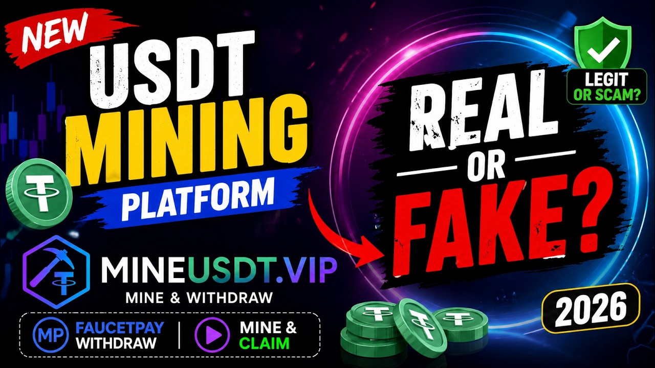 Mine USDT.VIP Review | New Faucet Pay Earning Platform Scam or Legit?