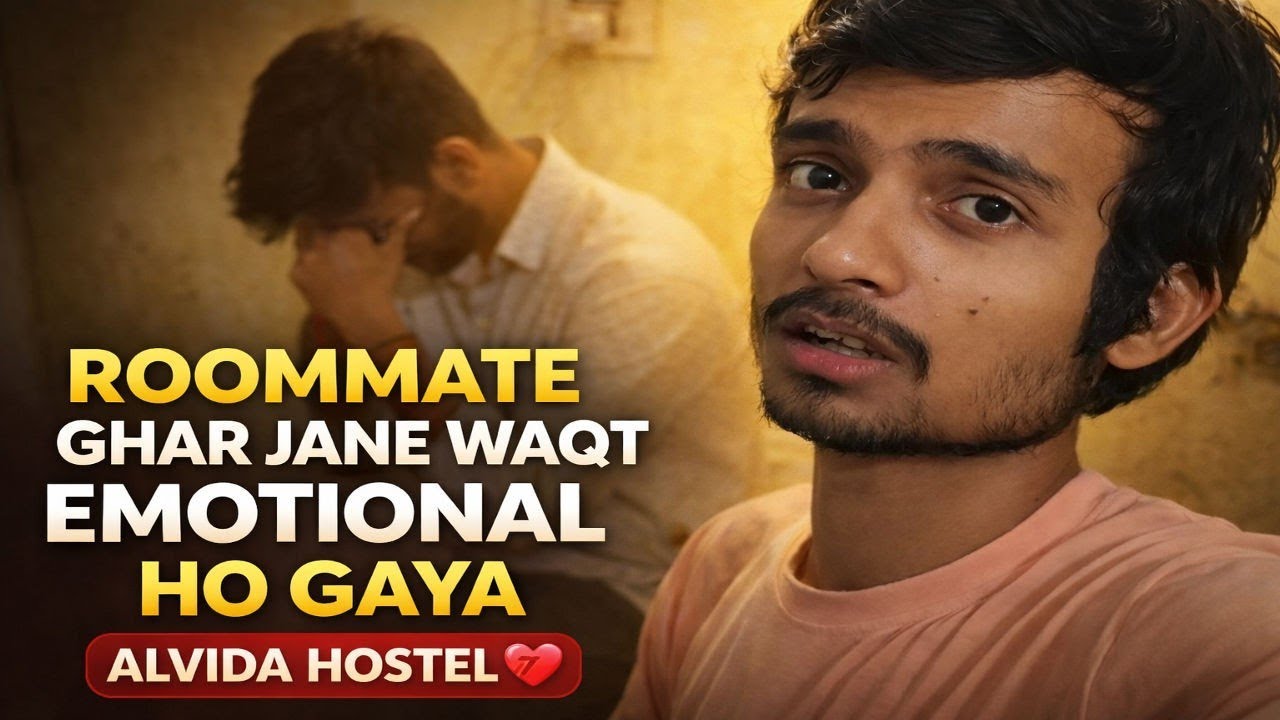 “Roommate Ghar Jaate Waqt Emotional Ho Gaya 😢 | Hostel Day Vlog”