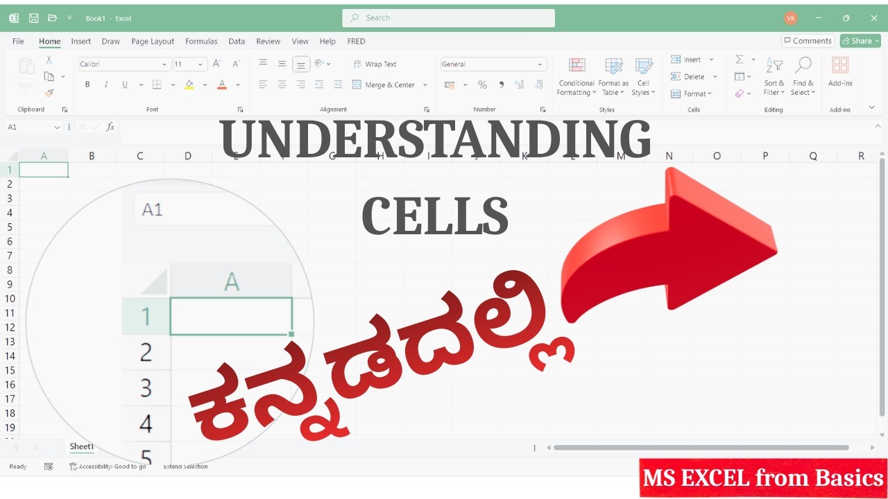 4 - Understanding Cells & Cell Datatypes in MS Excel 2021 - ಸರಳ ಕನ್ನಡದಲ್ಲಿ | MS Excel for Beginners