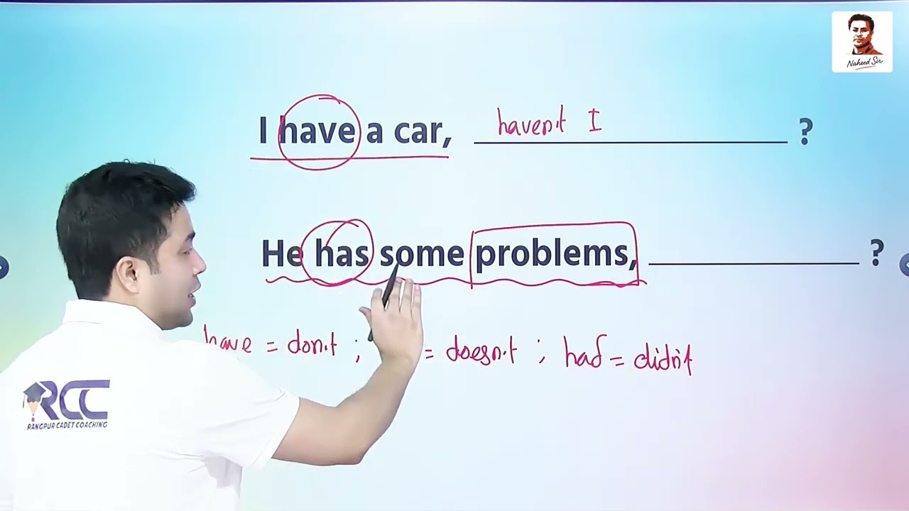 Tag Question এ Have ব্যবহার | do/does/did না কি have/has/had? | Naheed Sir