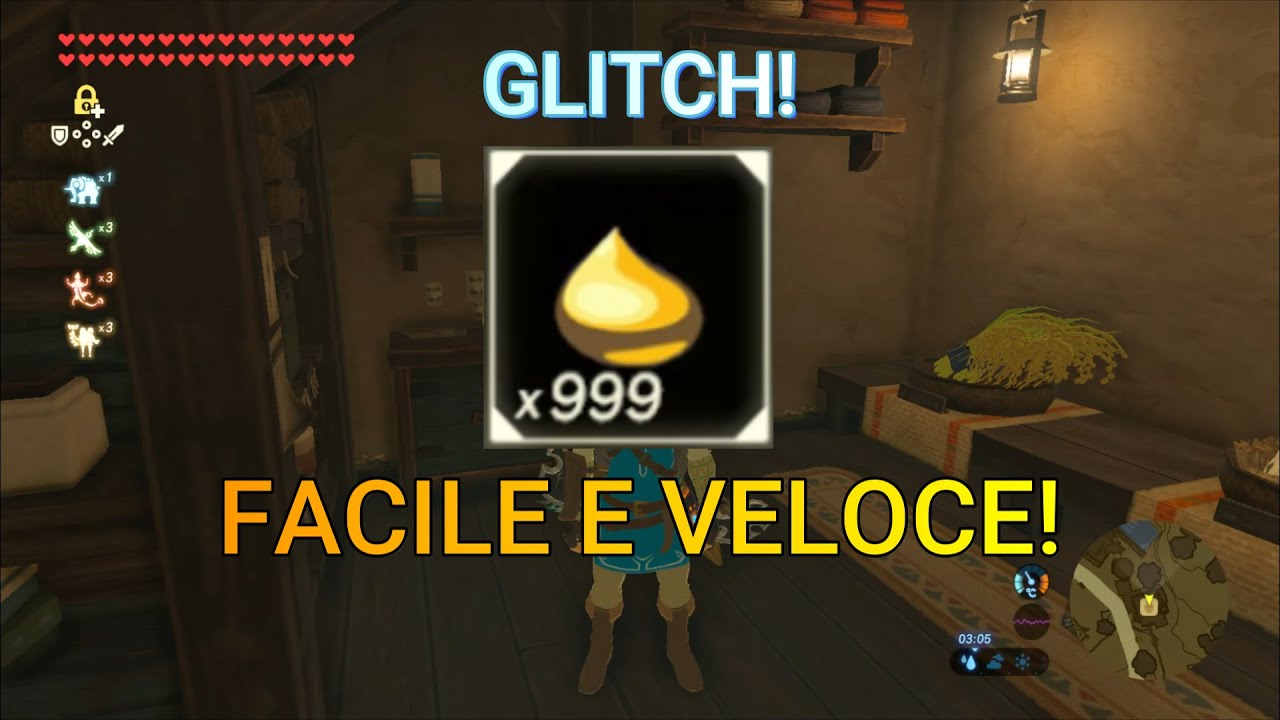 999 semi korogu facile e veloce glitch Zelda Breath of the Wild