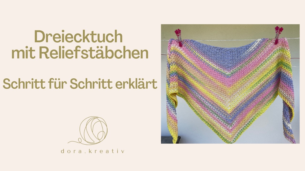 Dreieckstuch mit Reliefst&auml;bchen