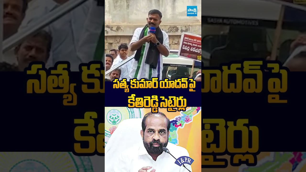 సత్య కుమార్ యాదవ్ పై కేతిరెడ్డి సెటైర్లు #KethireddyVenkataramiReddy #DSCScam #naralokesh