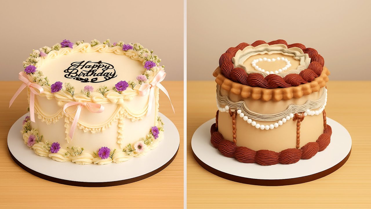 Best Cake Decorating Ideas with Piping & Flowers!💐