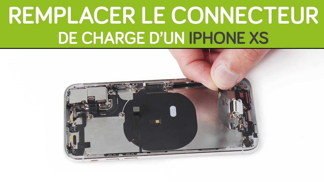 Changer son connecteur de charge iPhone XS. By SOSav