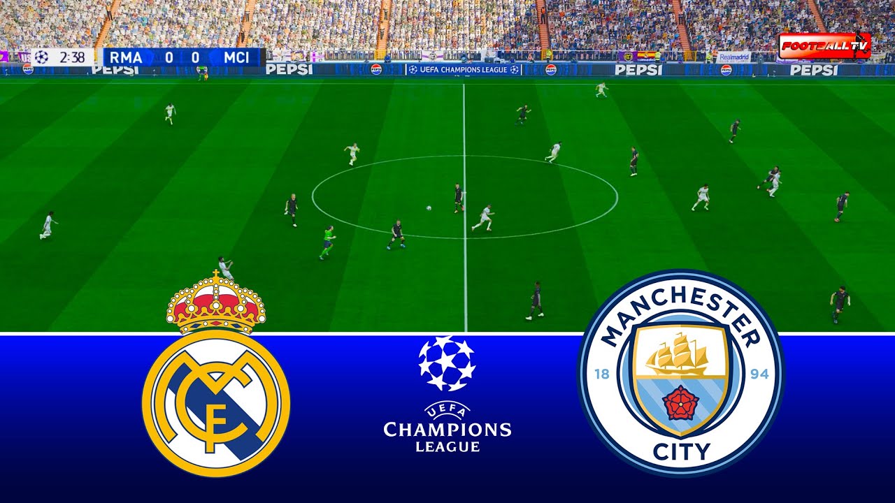 Real Madrid vs Manchester City - UEFA Champions League 25/26 | Full Match | Pes 21 Gameplay