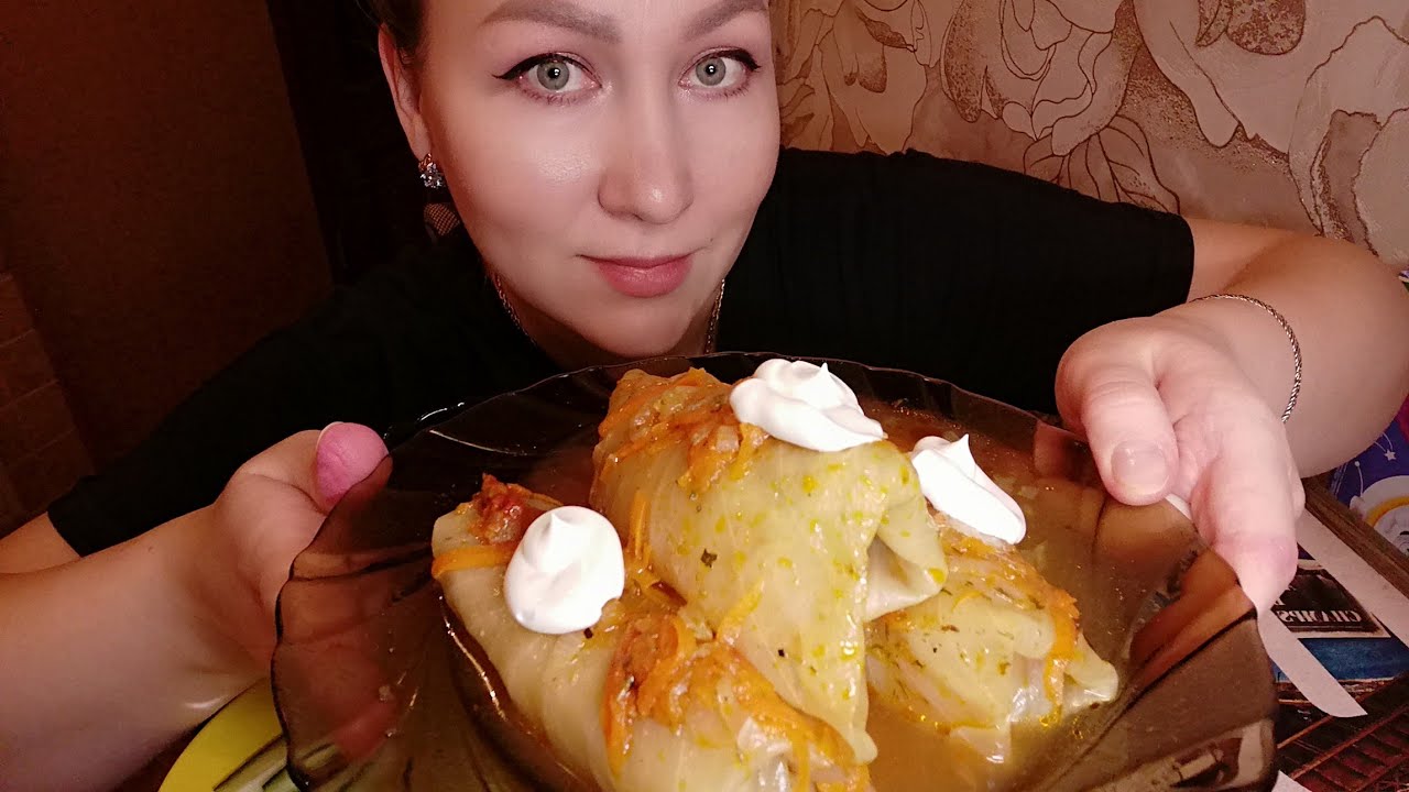 МУКБАНГ/ГОЛУБЦЫ💥НИНА И ВОВА= 
