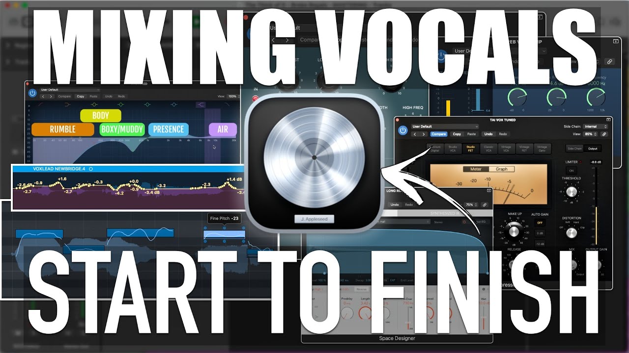 Mixing Vocals in Logic (Start to Finish)