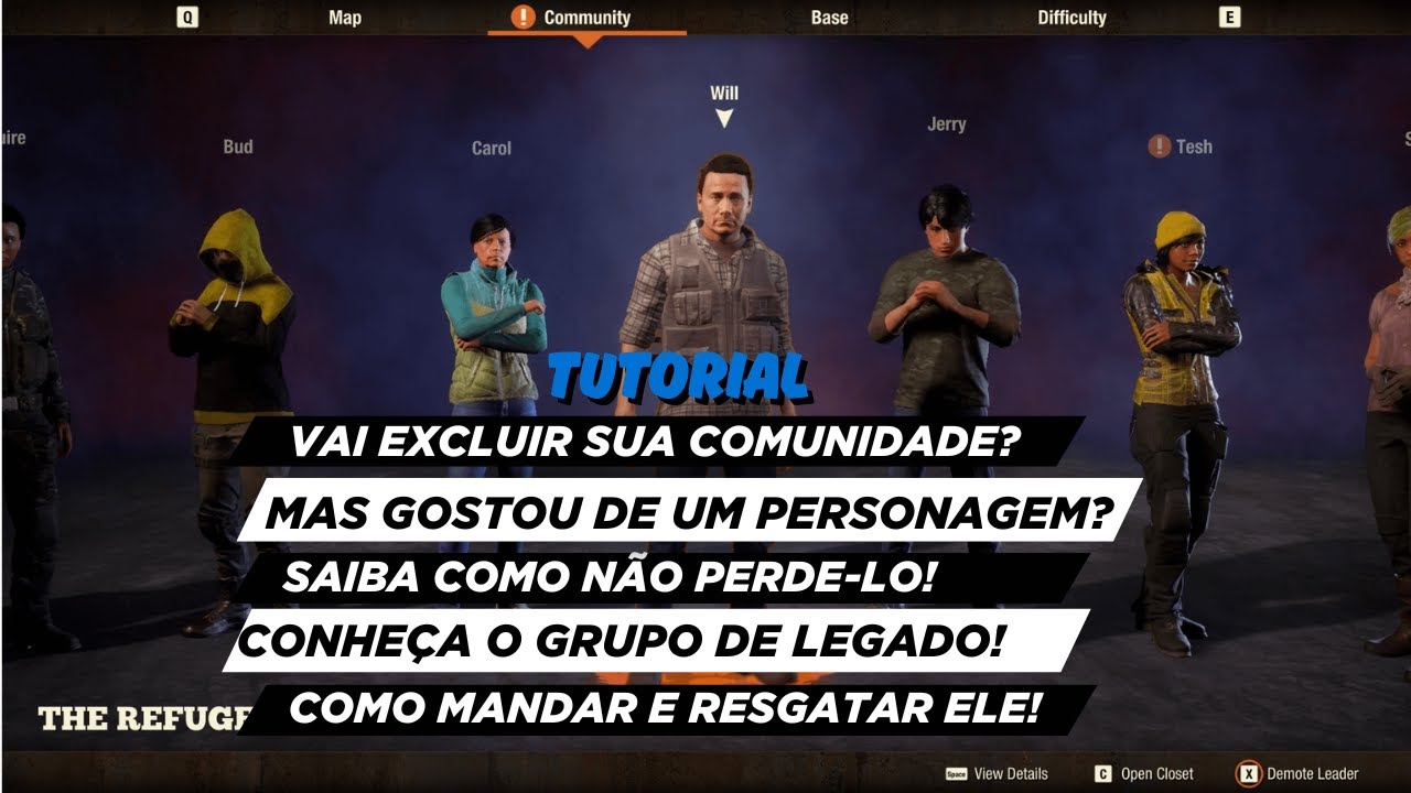[TUTORIAL] State of Decay 2: Como usar o grupo de legado! Como não perder o personagem!