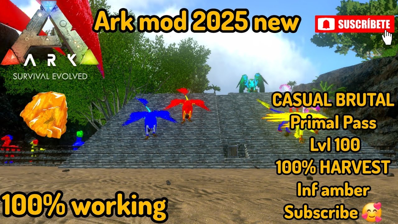 ARK MOBILE SAVE DATA | CASUAL BRUTAL | PRIMAL PASS | LVL | SUBSCRIBE  FOR MORE 🥰 BEST MOD OF ARK |