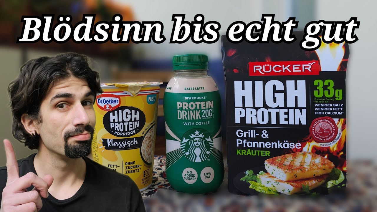 Protein Blödsinn oder sinnvoll? Dr. Oetker, Rücker Grillkäse & Starbucks