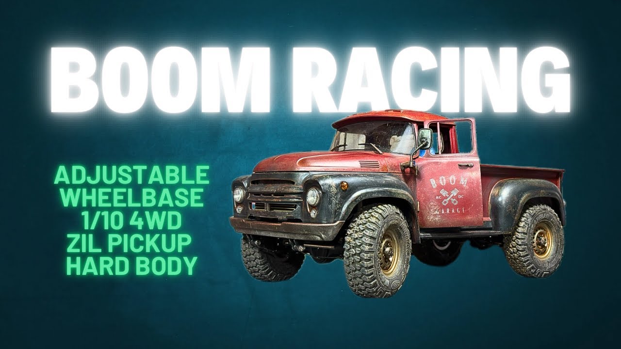 Boom Racing BRX01 AWB 1/10 Adjustable Wheelbase Chassis Kit with Zil Pickup Hard Body